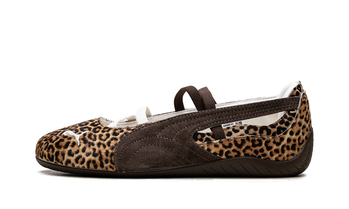Overkicks - Puma Speedcat Ballet Wild Leopard Pony Hair (Womens) (406689-01) - vista lateral