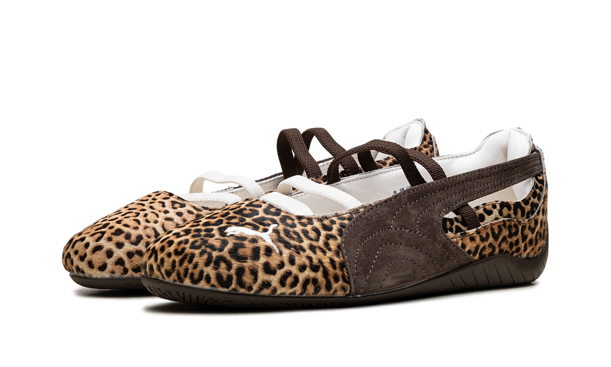 Overkicks - Puma Speedcat Ballet Wild Leopard Pony Hair (Womens) (406689-01) - vista trasera