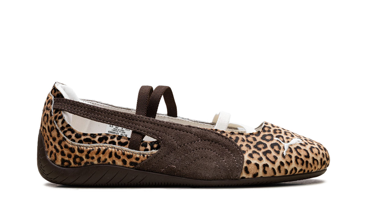 Overkicks - Puma Speedcat Ballet Wild Leopard Pony Hair (Womens) (406689-01) - detalle talon