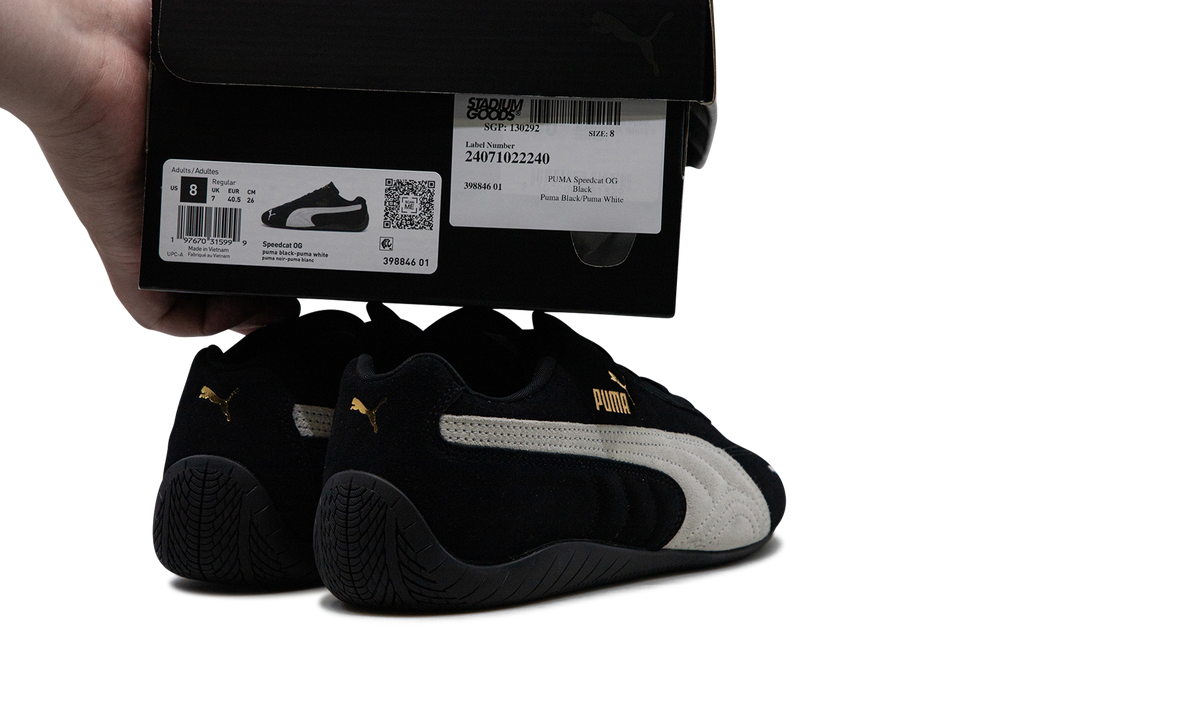 Overkicks - Puma Speedcat OG Black White (398846-01/406329-01) - detalle