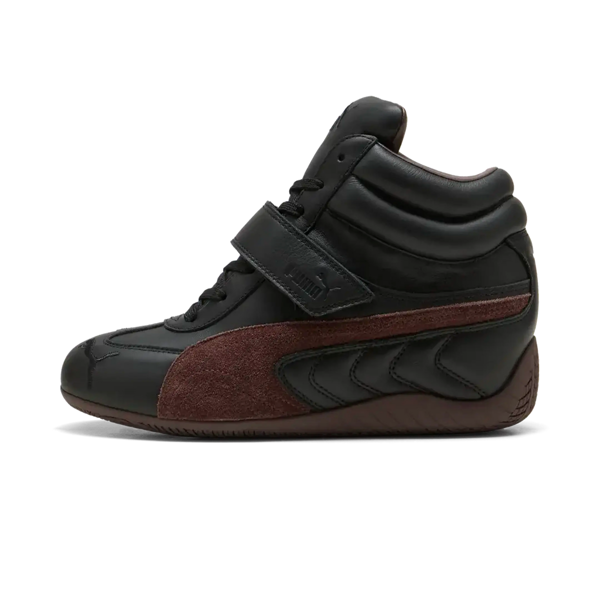 Overkicks - Puma Speedcat Wedge Black Chocolate Brown (Women's) (408120-02) - vista lateral