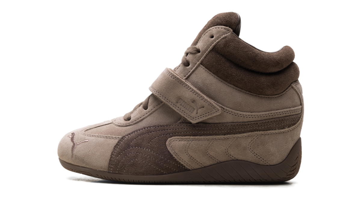 Overkicks - Puma Speedcat Wedge Totally Taupe Chocolate (Womens) (407878-01) - vista lateral