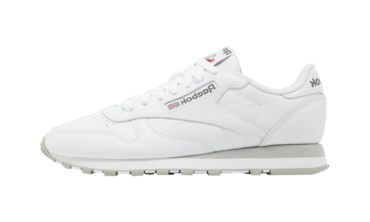 Overkicks - Reebok Classic Leather White Pure Grey (GY3558/100008789) - vista lateral