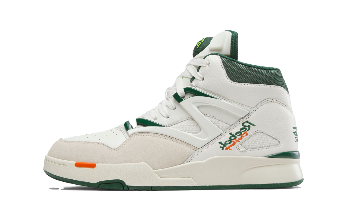 Overkicks - Reebok Pump Omni Zone II Chalk Dark Green (100209103) - vista lateral