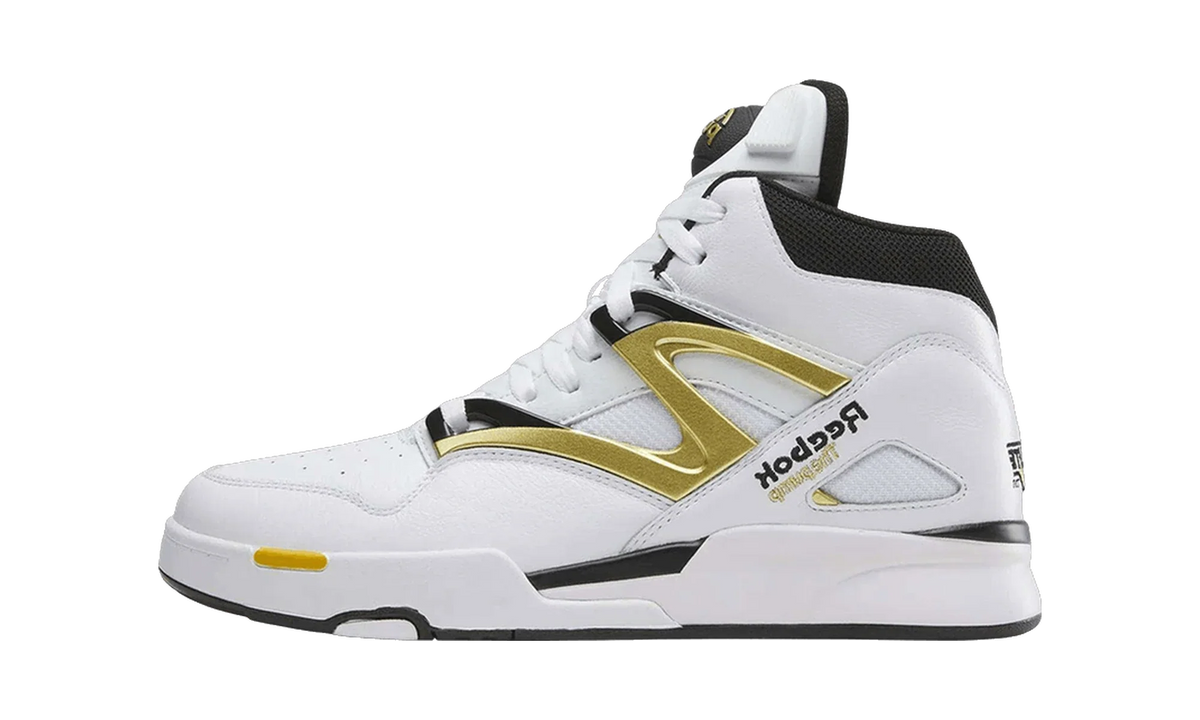 Overkicks - Reebok Pump Omni Zone II Retro White Black Gold (100255529) - vista lateral