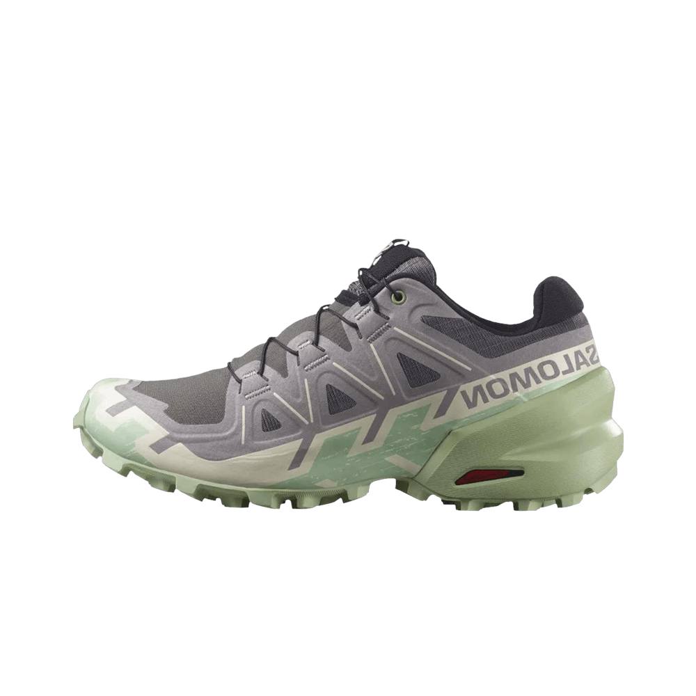 Overkicks - Salomon Speedcross 6 Castlerock Vanilla Ice Smoke Green (Womens) (L47582000) - vista lateral
