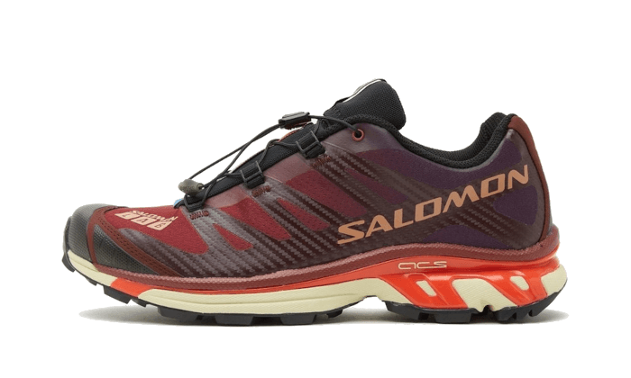 Overkicks - Salomon XT-4 Bitter Chocolate Mocha Mousse Fiery Red (L41772200-036) - vista lateral