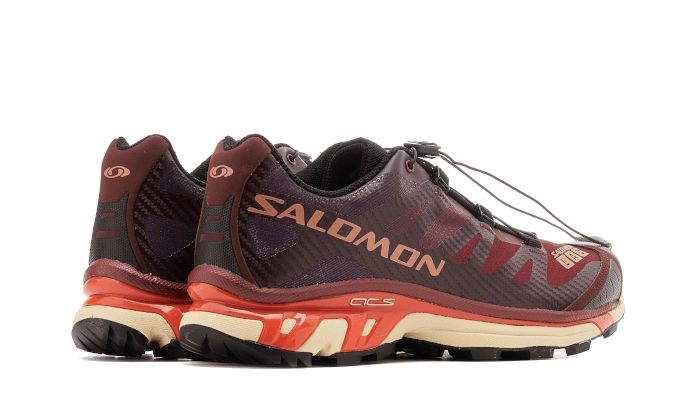 Overkicks - Salomon XT-4 Bitter Chocolate Mocha Mousse Fiery Red (L41772200-036) - par completo