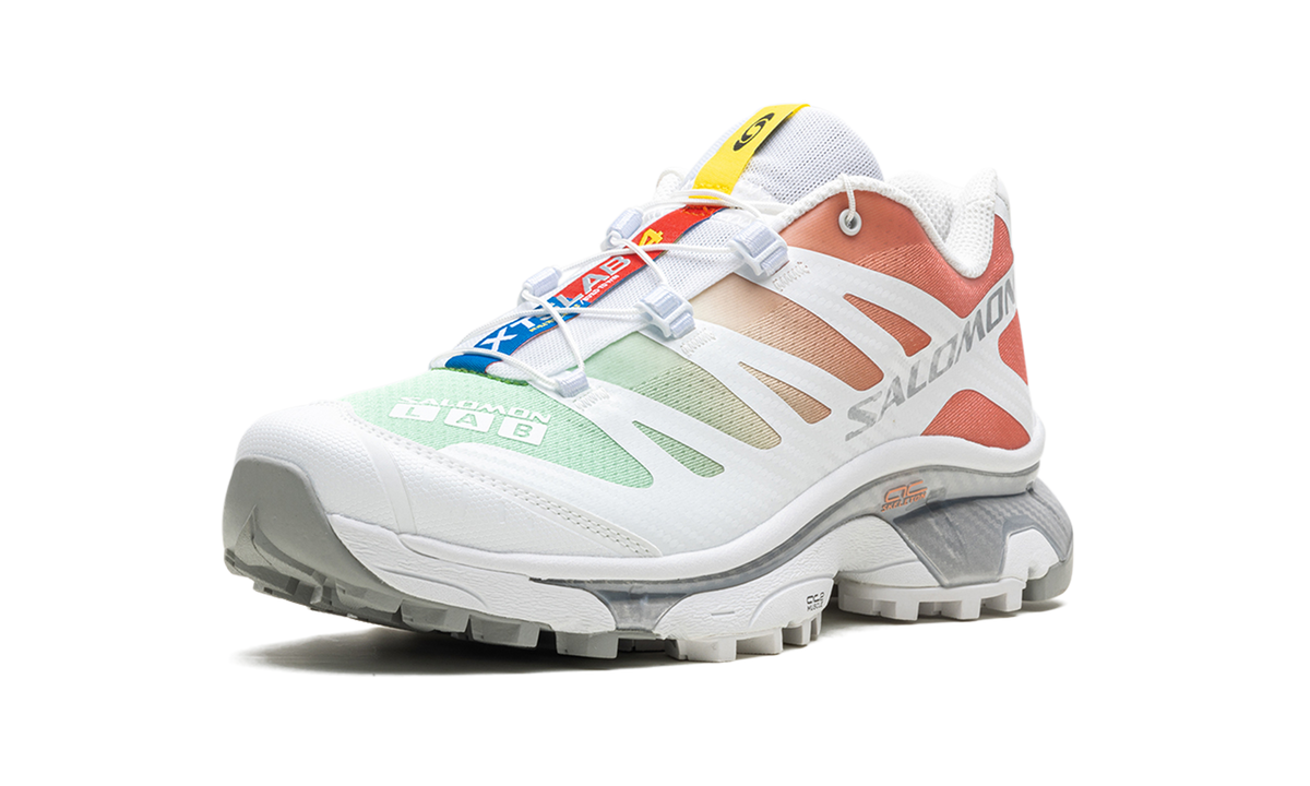 Overkicks - Salomon XT-4 OG White Green Ash Coral (L47299900) - detalle suela