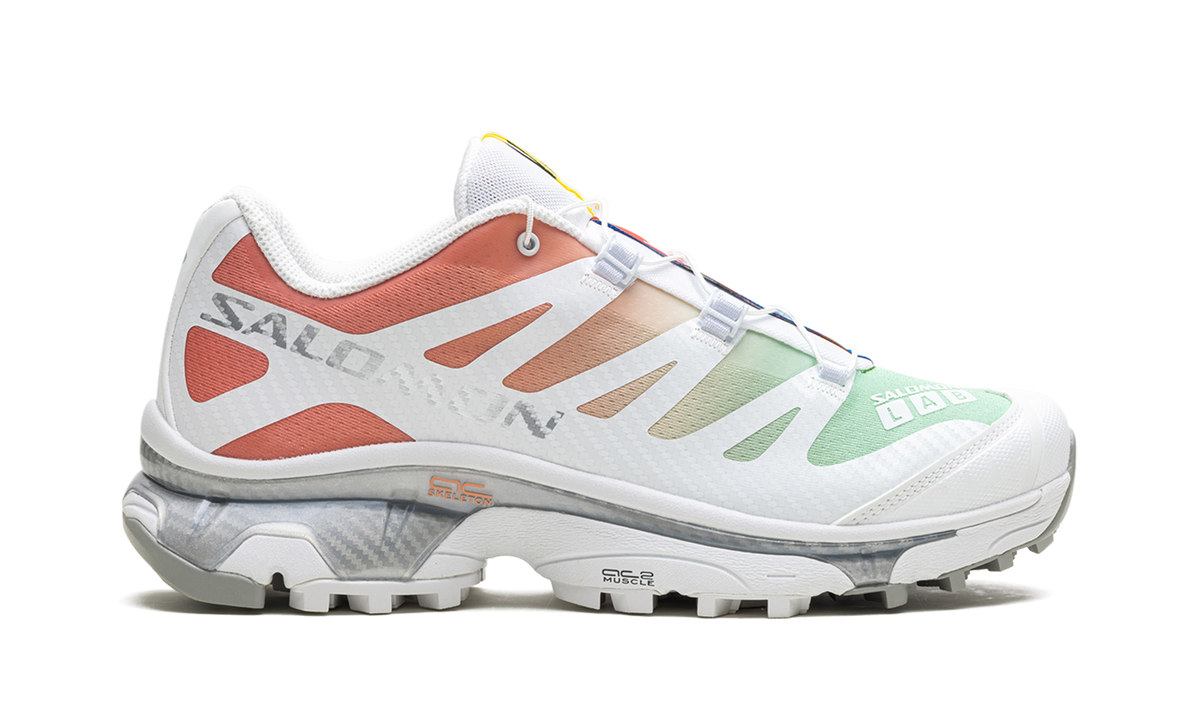 Overkicks - Salomon XT-4 OG White Green Ash Coral (L47299900) - detalle lateral interior