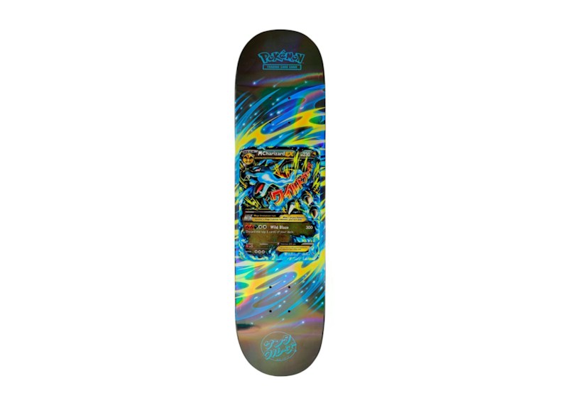 Overkicks - Santa Cruz Skateboards X Pokemon 2026 Skateboard Deck - M Charizard ex Edition Blue