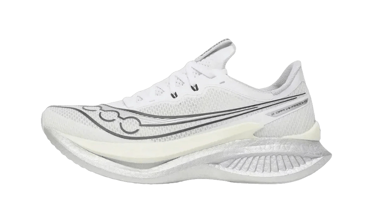 Overkicks - Saucony Endorphin Pro 5 White Black (S21064-101) - vista lateral