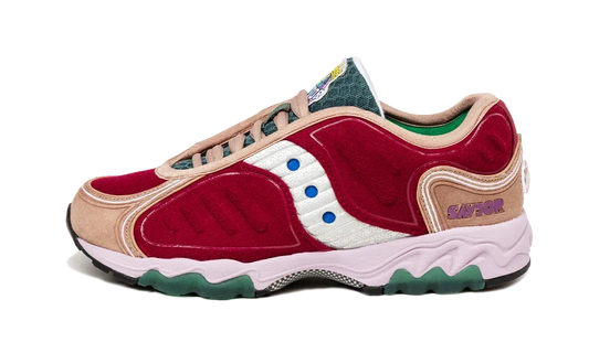 Overkicks - Saucony Matrix Jae Tips No Shoes In The House Burgundy (S70922-1) - vista lateral