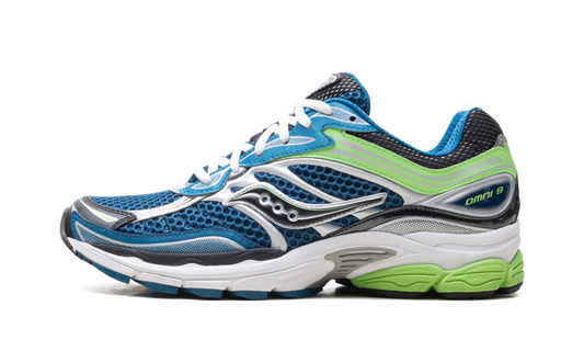 Overkicks - Saucony ProGrid Omni 9 Blue Lime (S70739-29) - vista lateral