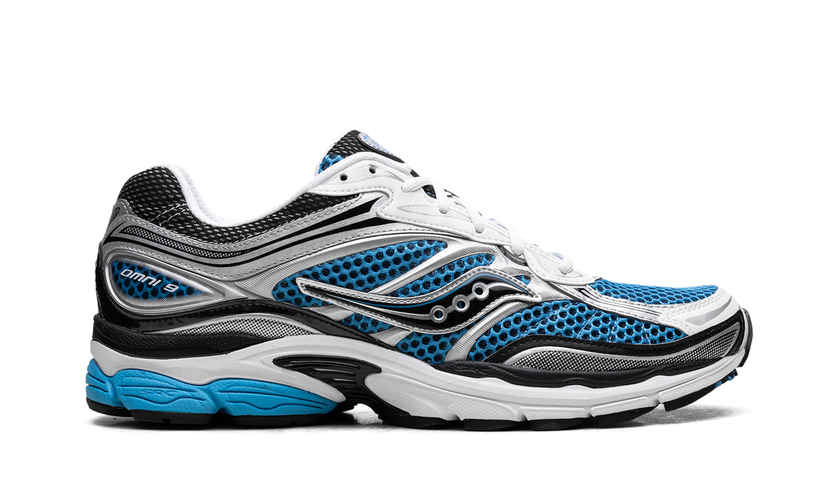 Overkicks - Saucony ProGrid Omni 9 OG Royal Silver (S70739-4) - detalle talon