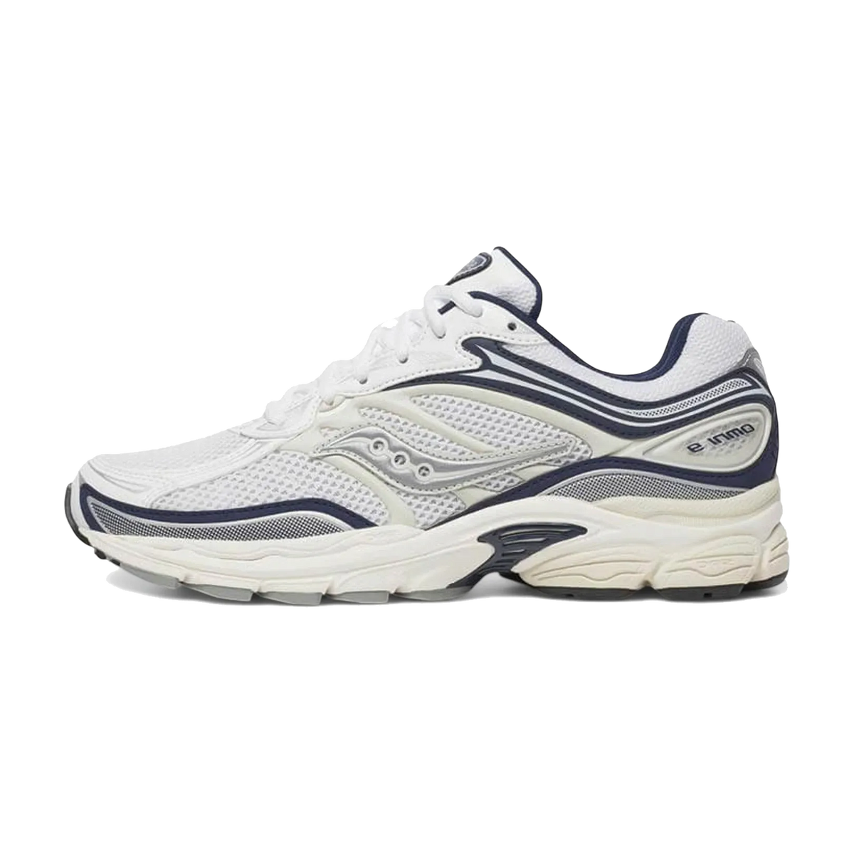 Overkicks - Saucony ProGrid Omni 9 Tomorrow, Meet Yesterday Pack White Navy (S70832-12) - vista lateral