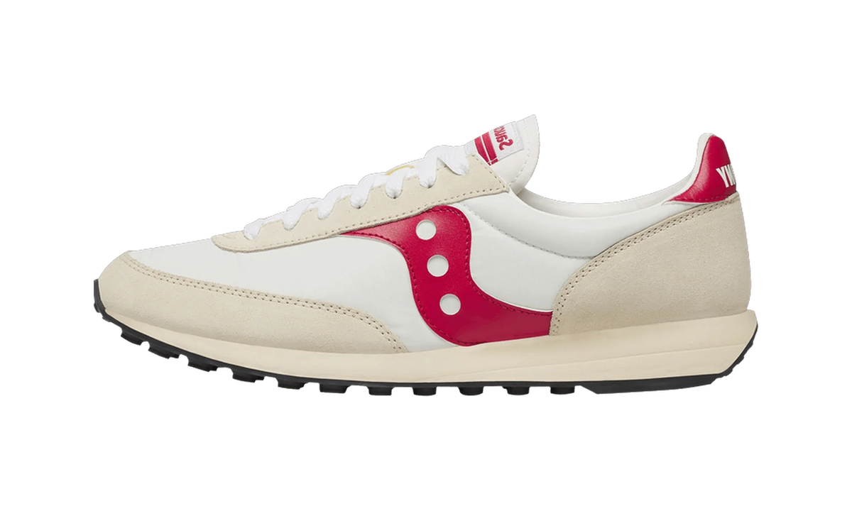 Overkicks - Saucony Trainer 80 White Red (S70884-10) - vista lateral