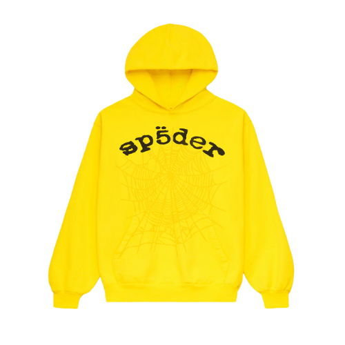 Overkicks - Sp5der Legacy Hoodie Yellow (SP5DER-LEGACY-HOODIE-YELLOW) - vista frontal