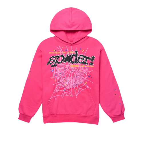 Overkicks - Sp5der P*NK V2 Hoodie Pink (SP5DER-PNK-V2-HOODIE-PINK) - vista frontal