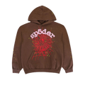 Sp5der Web Hoodie Brown