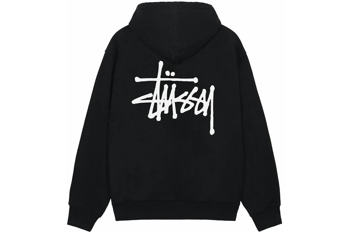 Overkicks - Stussy Basic Stussy Zip Hoodie Black (STUSSY-BASIC-STUSSY-ZIP-HOODIE-BLACK) - imagen 2