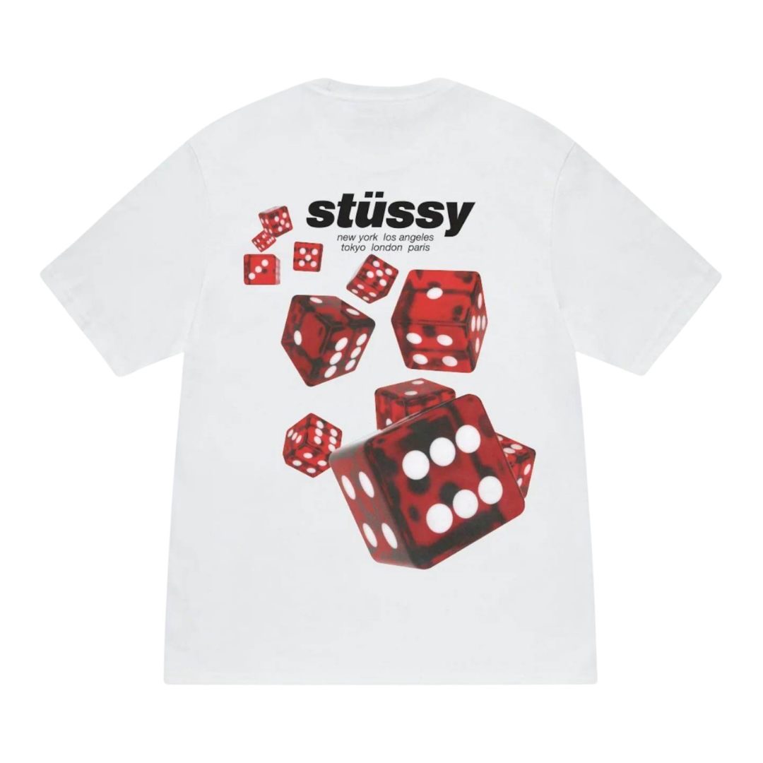 Overkicks - Stussy Rollers Tee White (STUSSY-ROLLERS-TEE-WHITE) - vista frontal