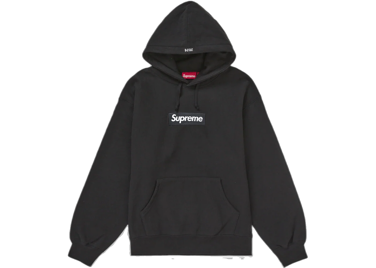 Overkicks - Supreme Box Logo Hooded Sweatshirt (FW24) Black