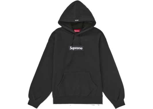 Overkicks - Supreme Box Logo Hooded Sweatshirt (FW24) Black