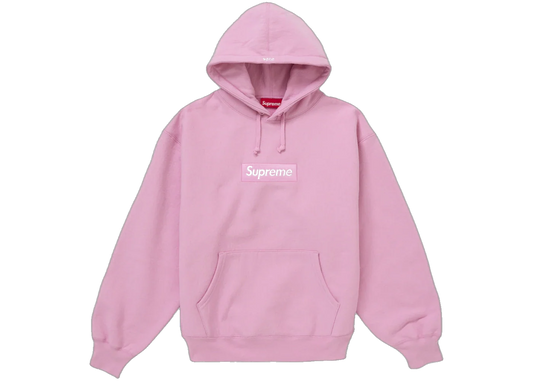 Overkicks - Supreme Box Logo Hooded Sweatshirt (FW24) Pink