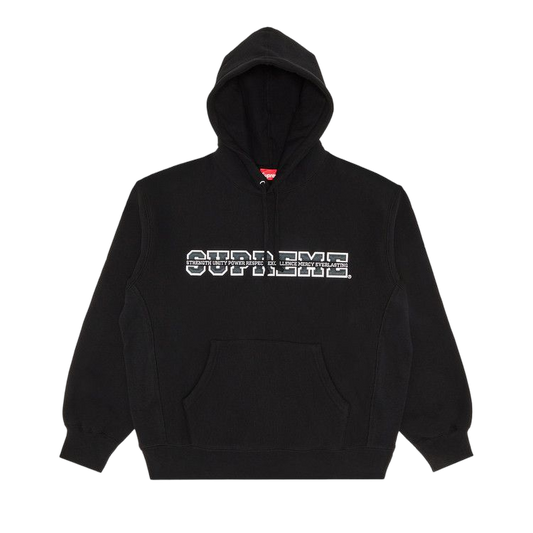 Overkicks - Supreme Collegiate Acronym Hooded Sweatshirt Black