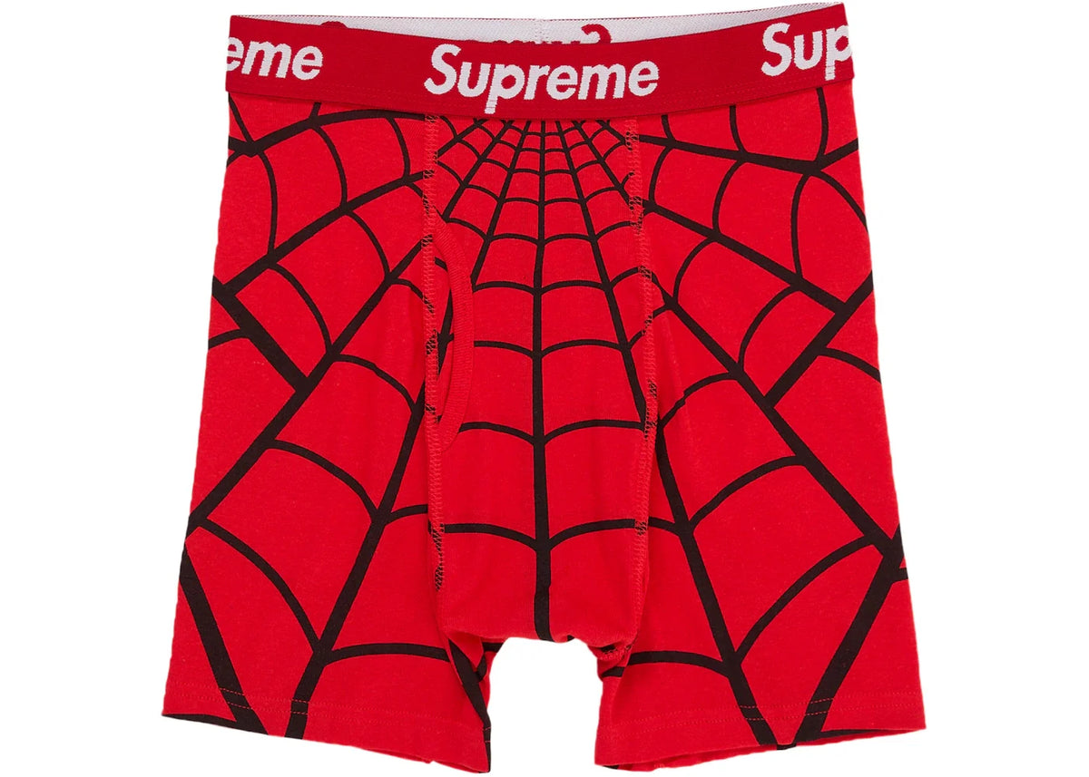 Overkicks - Supreme Hanes Spider-Man Boxer Briefs (2 Pack) Red (SUPREME-HANES-SPIDER-MAN-BOXER-BRIEFS-2-PACK-RED) - imagen 2