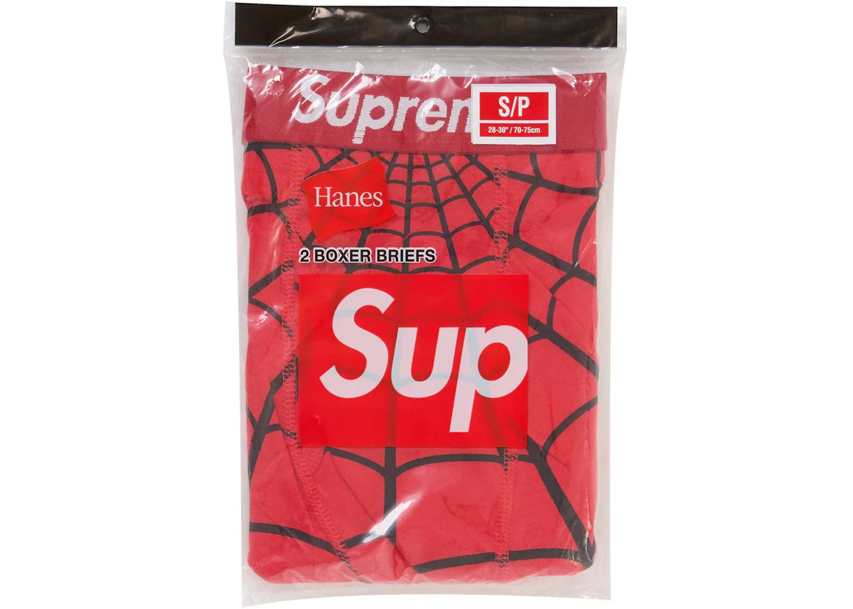Overkicks - Supreme Hanes Spider-Man Boxer Briefs (2 Pack) Red (SUPREME-HANES-SPIDER-MAN-BOXER-BRIEFS-2-PACK-RED) - imagen 3