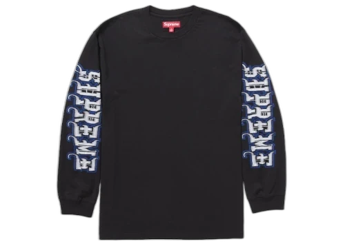 Overkicks - Supreme Intarsia Sleeve L/S Top (FW25) Black (SUPREME-INTARSIA-SLEEVE-L-S-TOP-FW25-BLACK) - vista frontal