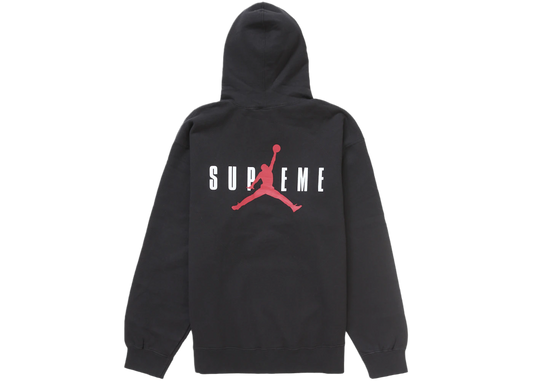 Overkicks - Supreme Jordan Hooded Sweatshirt (FW24) Black