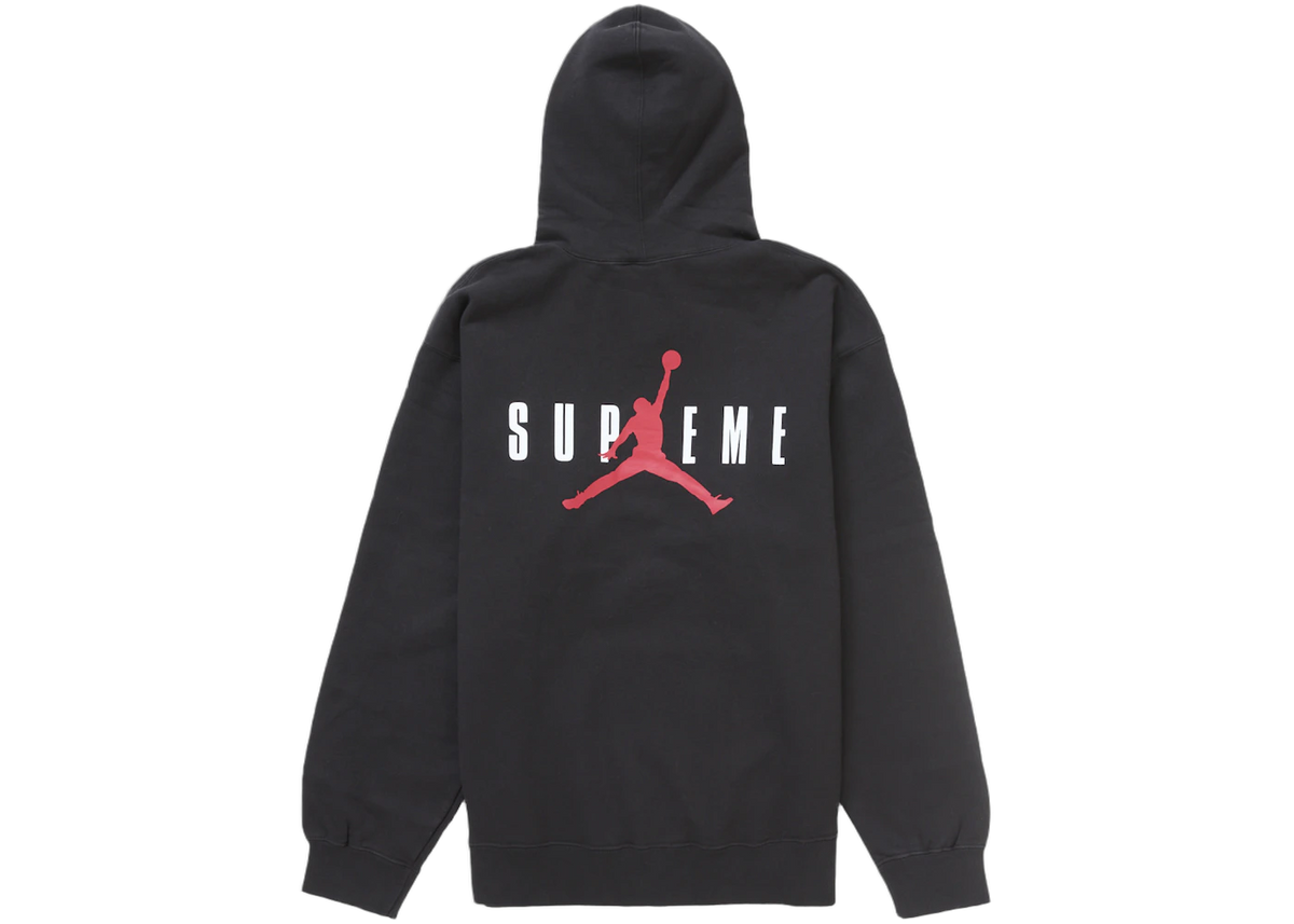 Overkicks - Supreme Jordan Hooded Sweatshirt (FW24) Black