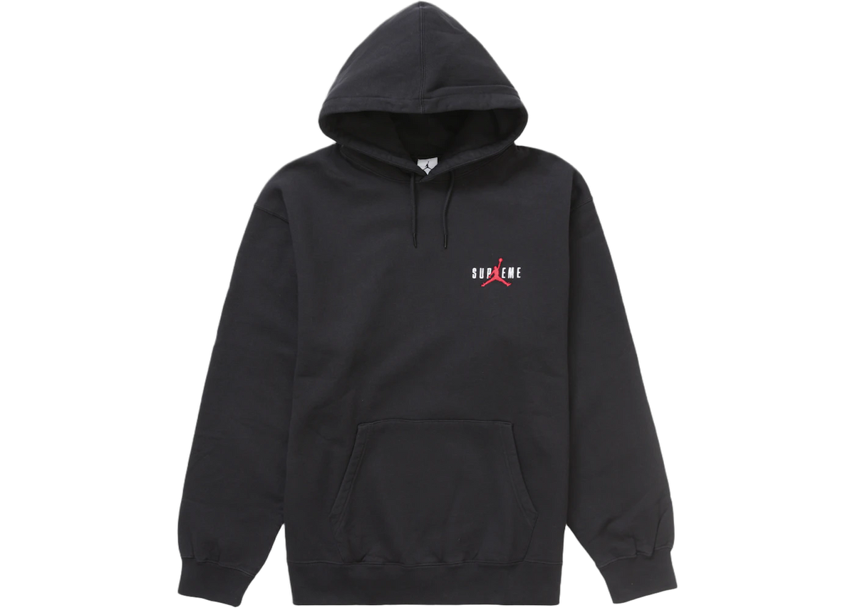 Overkicks - Supreme Jordan Hooded Sweatshirt (FW24) Black