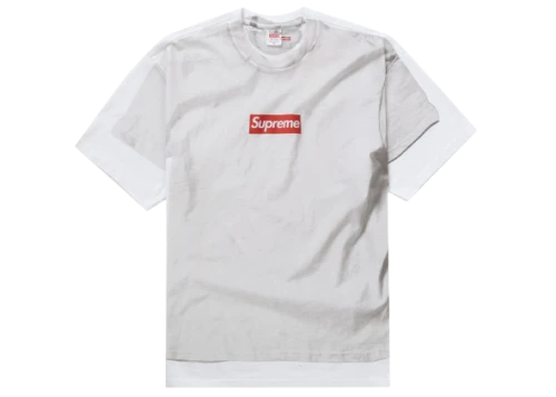 Overkicks - Supreme MM6 Maison Margiela Box Logo Tee White (SUPREME-MM6-MAISON-MARGIELA-BOX-LOGO-TEE-WHITE) - vista frontal