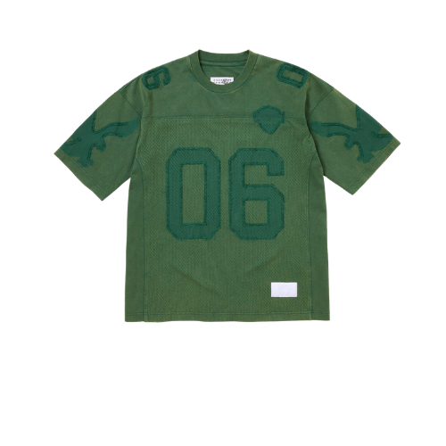 Overkicks - Supreme MM6 Maison Margiela Cotton Football Jersey Green (SUPREME-MM6-MAISON-MARGIELA-COTTON-FOOTBALL-JERSEY-GREEN) - vista frontal