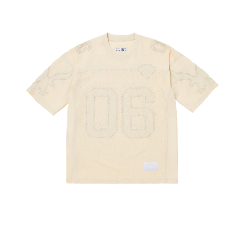 Overkicks - Supreme MM6 Maison Margiela Cotton Football Jersey White (SUPREME-MM6-MAISON-MARGIELA-COTTON-FOOTBALL-JERSEY-WHITE) - vista frontal