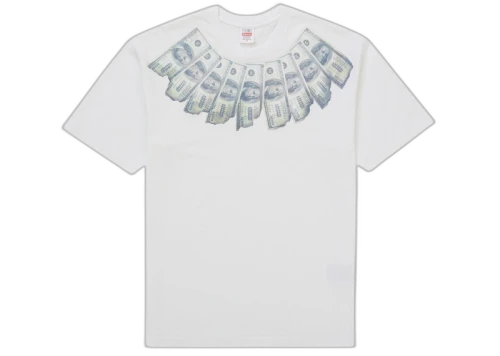 Overkicks - Supreme MM6 Maison Margiela Money S/S Top White (SUPREME-MM6-MAISON-MARGIELA-MONEY-S-S-TOP-WHITE) - vista frontal