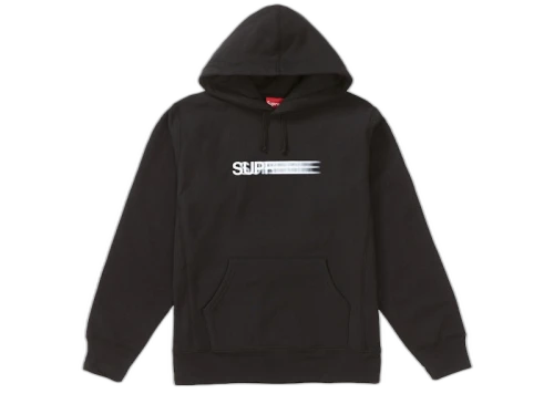 Overkicks - Supreme Motion Logo Hooded Sweatshirt (SS20) Black (SUPREME-MOTION-LOGO-HOODED-SWEATSHIRT-BLACK) - vista frontal