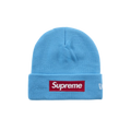 Supreme New Era Box Logo Beanie (FW25) Cyan