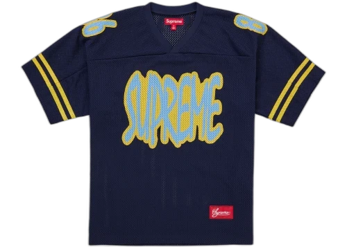 Overkicks - Supreme Reflective Football Jersey Navy (SUPREME-REFLECTIVE-FOOTBALL-JERSEY-NAVY) - vista frontal