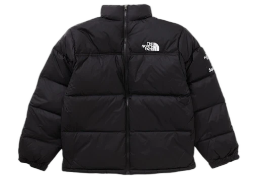 Overkicks - Supreme The North Face Split Nuptse Jacket Black (SUPREME-THE-NORTH-FACE-SPLIT-NUPTSE-JACKET-BLACK) - vista frontal