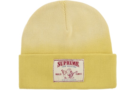 Overkicks - Supreme True Religion Beanie (FW25) Yellow (SUPREME-TRUE-RELIGION-BEANIE-FW25-YELLOW) - imagen 2