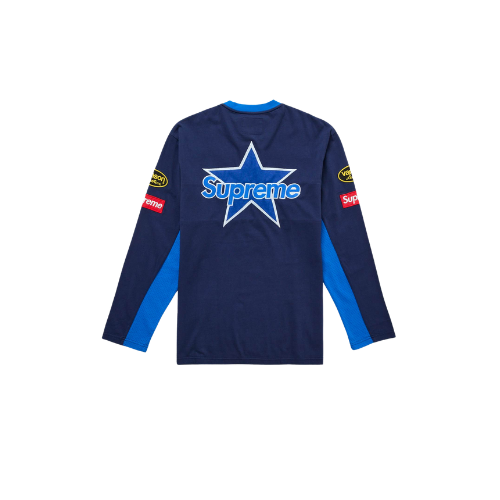 Overkicks - Supreme Vanson Leathers L/S Top Navy (SUPREME-VANSON-LEATHERS-L-S-TOP-NAVY) - imagen 2