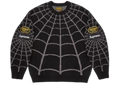 Supreme Vanson Leathers Spider-Man Sweater Black