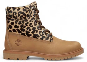 Overkicks - Timberland 6" Premium Boot Leopard Print Beige Nubuck (Womens) (TB0A5M5NEN3) - vista lateral