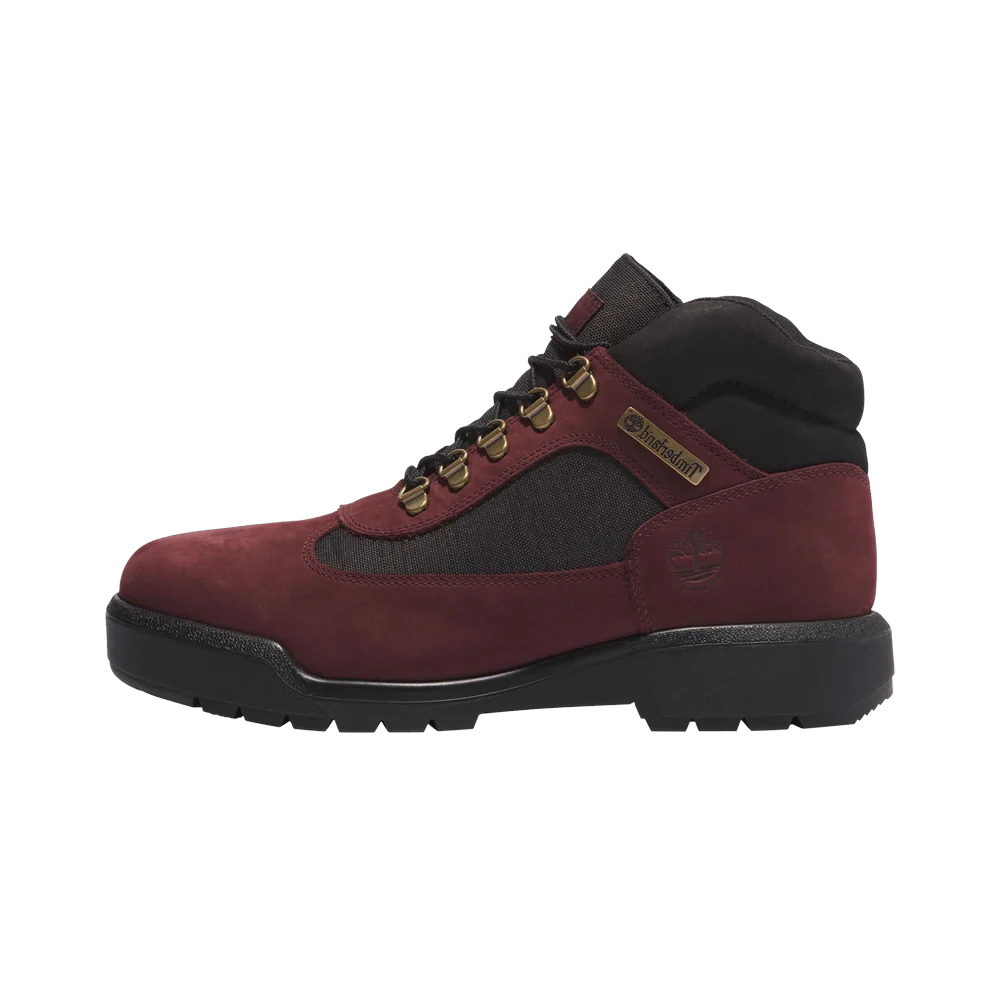 Overkicks - Timberland Field Boot Mid Lace Up Waterproof Dark Port (TB0A5W6N-C60) - vista lateral