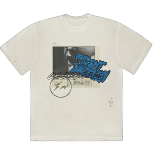 Overkicks - Travis Scott Cactus Jack For Fragment Manifest T-shirt White (TRAVIS-SCOTT-CACTUS-JACK-FOR-FRAGMENT-MANIFEST-T-SHIRT-CREAM) - vista frontal